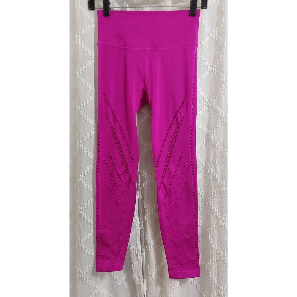 Victoria Sport Pink Seamless High Waisted Laser Cut Leggings Small